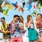 Jungle Tropical Party Decorations Birds Honeycombs - Tropical Parrots Paper